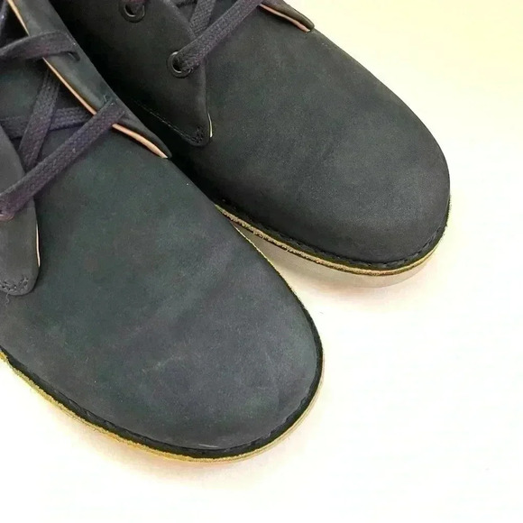 Samual Hubbard Blue Suede Leather Lace Up Mens Comfort Walking Loafer Size 9 - Picture 7 of 14